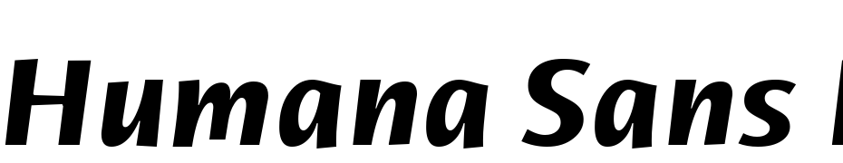Humana Sans ITC TT Bold Italic Polices Telecharger